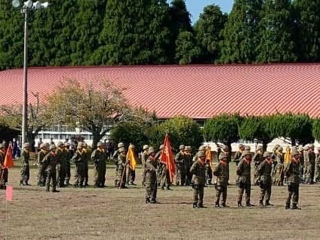 自衛隊玖珠駐屯地記念式典